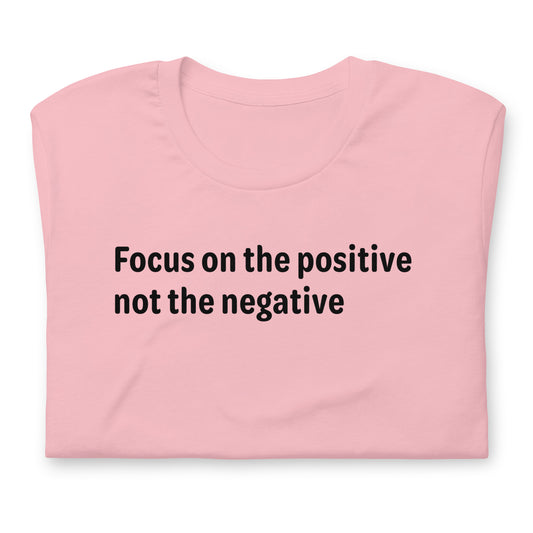 Positive Focus - Black Text - Womens T-Shirt