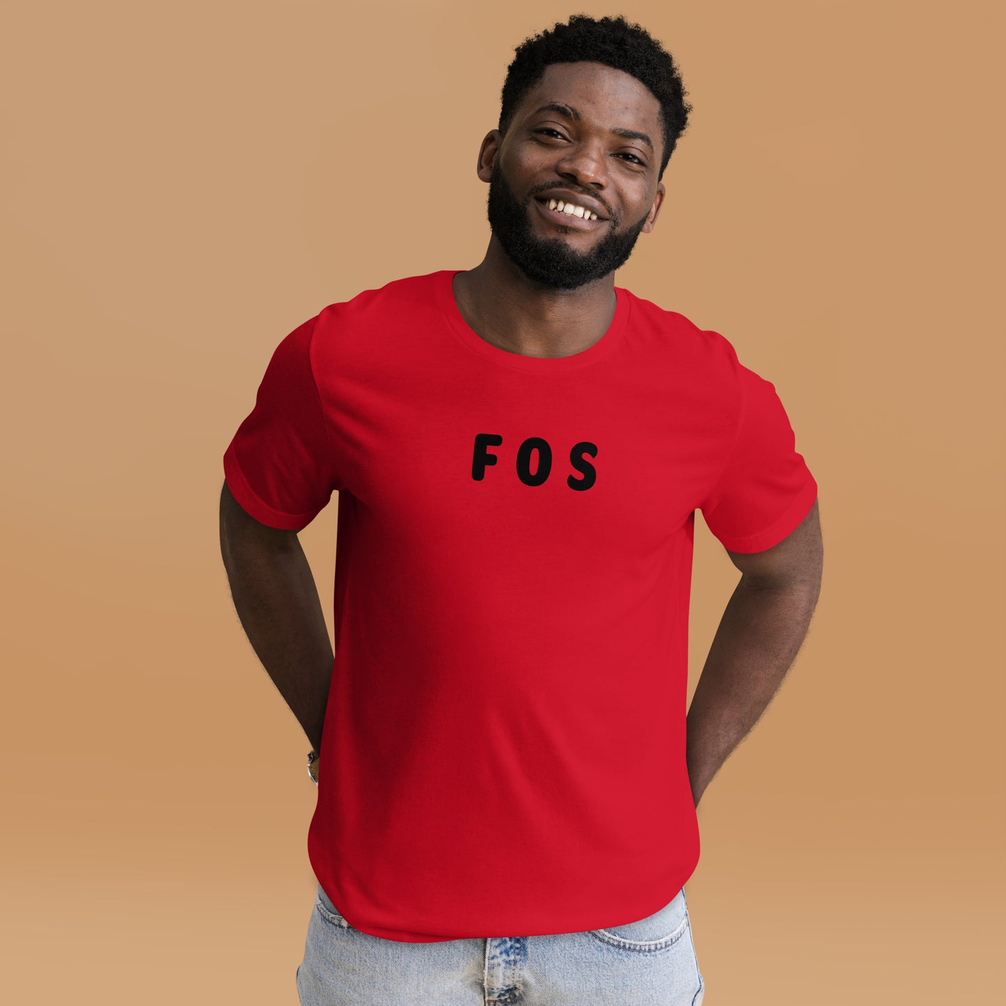 FOS - Black Text - Mens T-Shirt