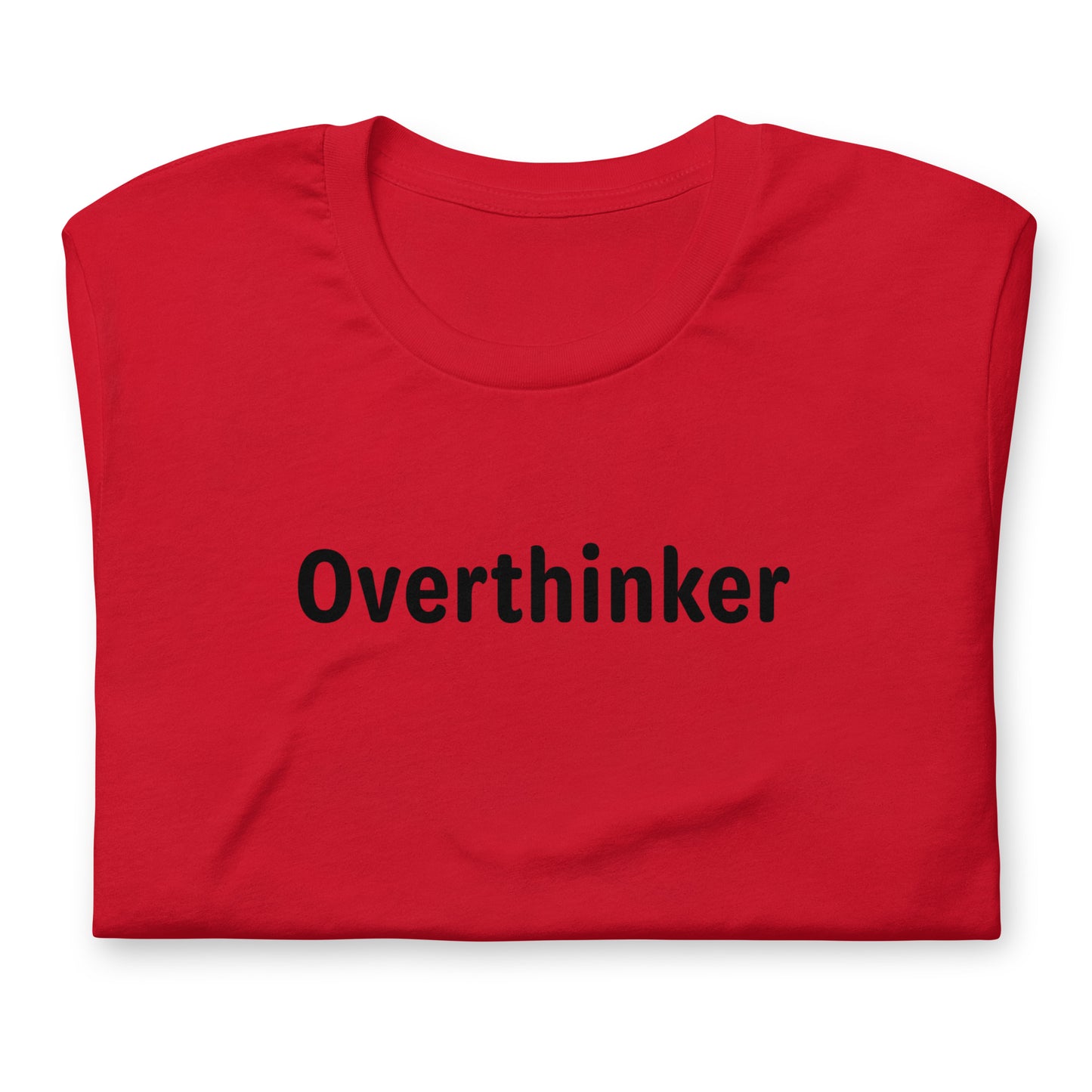 Overthinker - Black Text - Mens T-Shirt