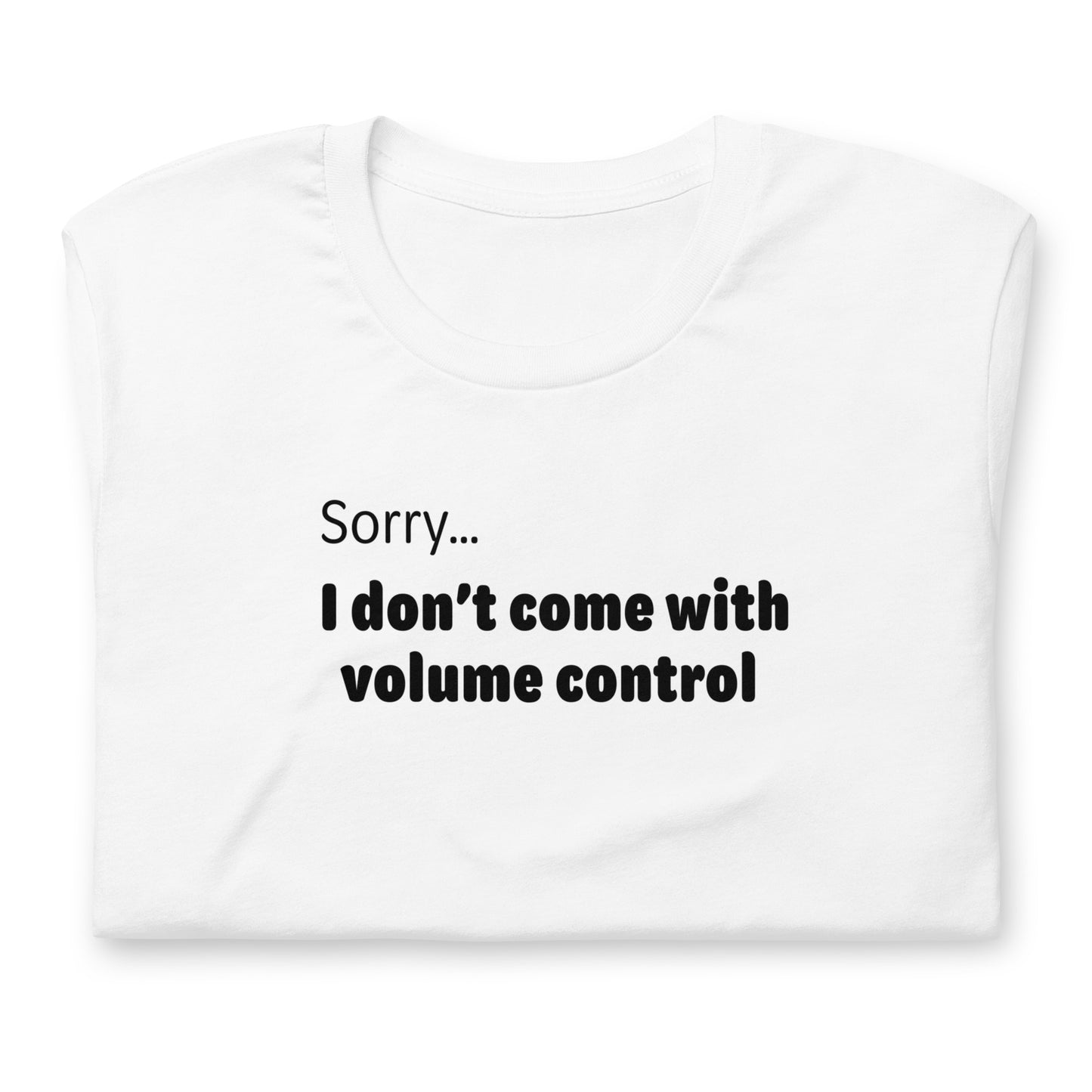 Volume control - Black Text - Womens T-Shirt