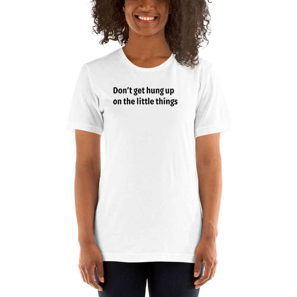 Little things - Black Text - Womens T-Shirt