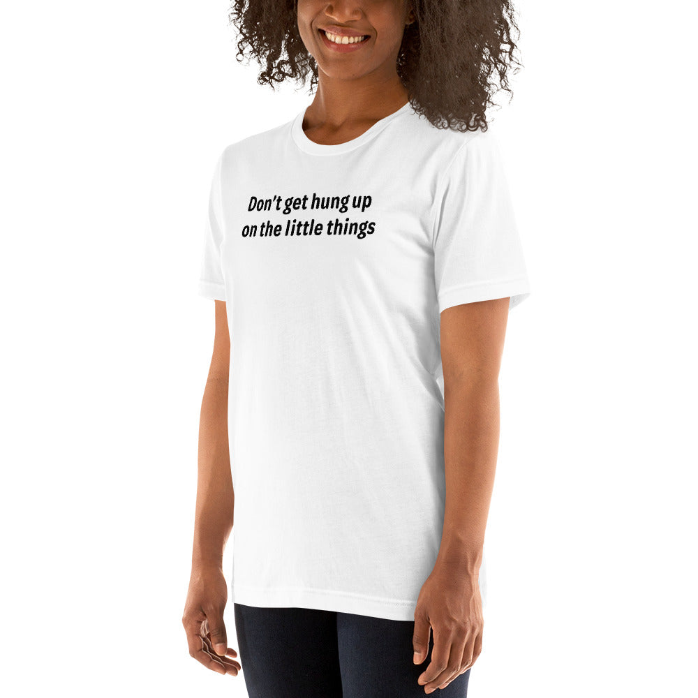 Little things - Black Text - Womens T-Shirt