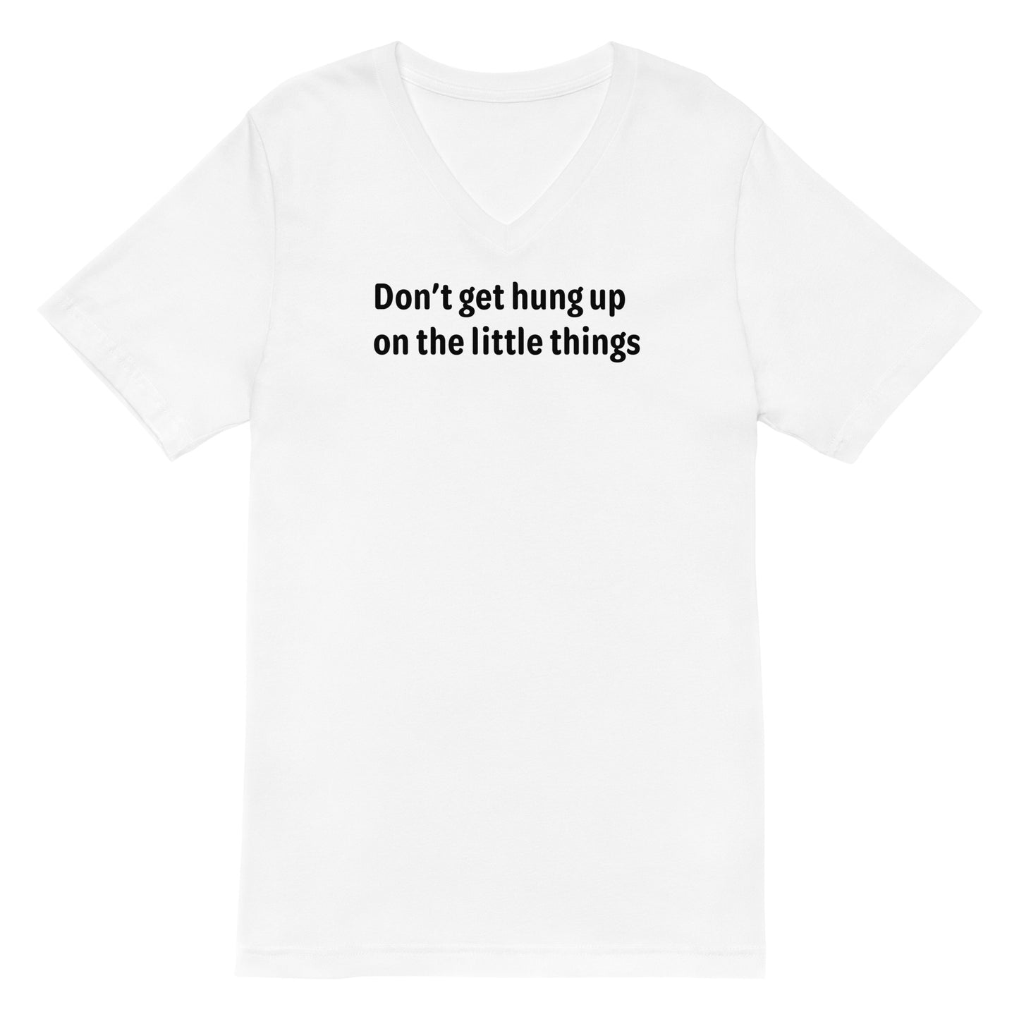 Little Things - Black Text - Mens V-Neck T-Shirt