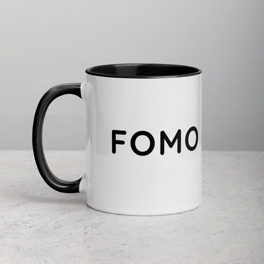 FOMO sufferer - Coffee Mug Black Inside