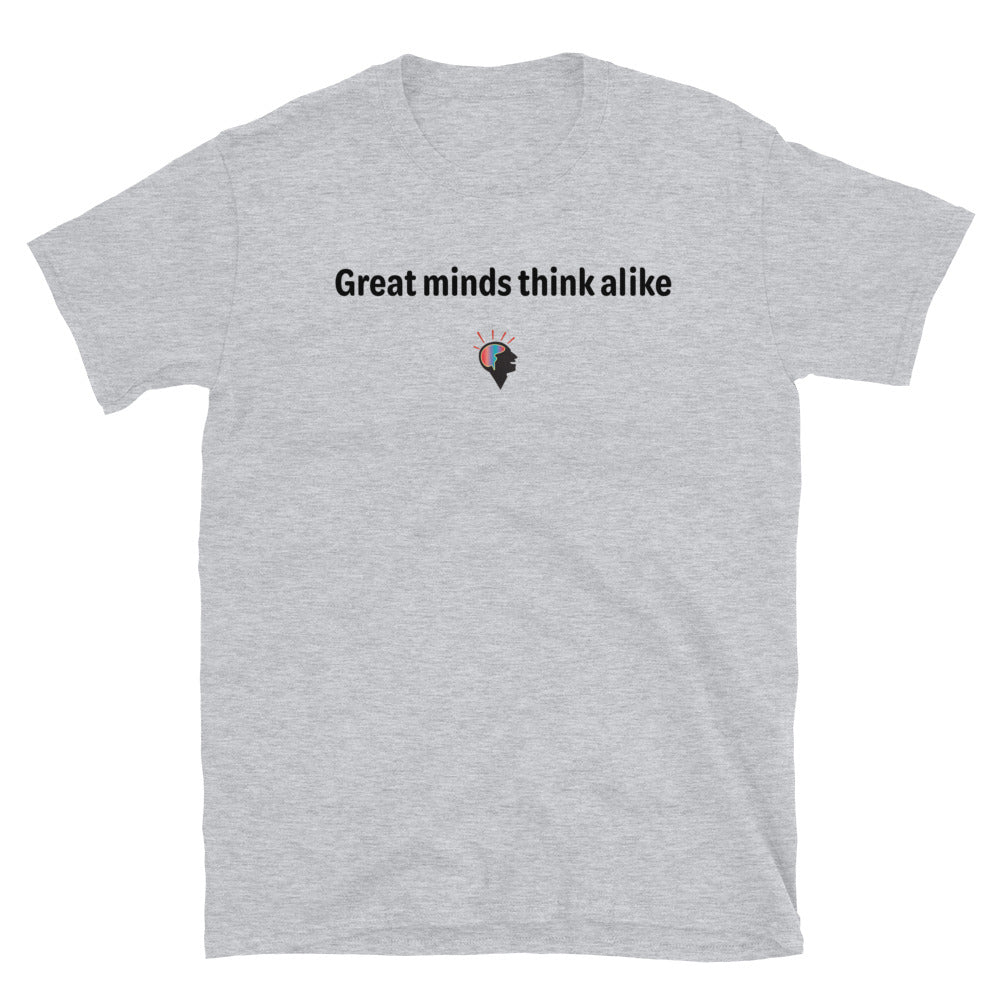 Great minds - Black Text - Mens T-Shirt