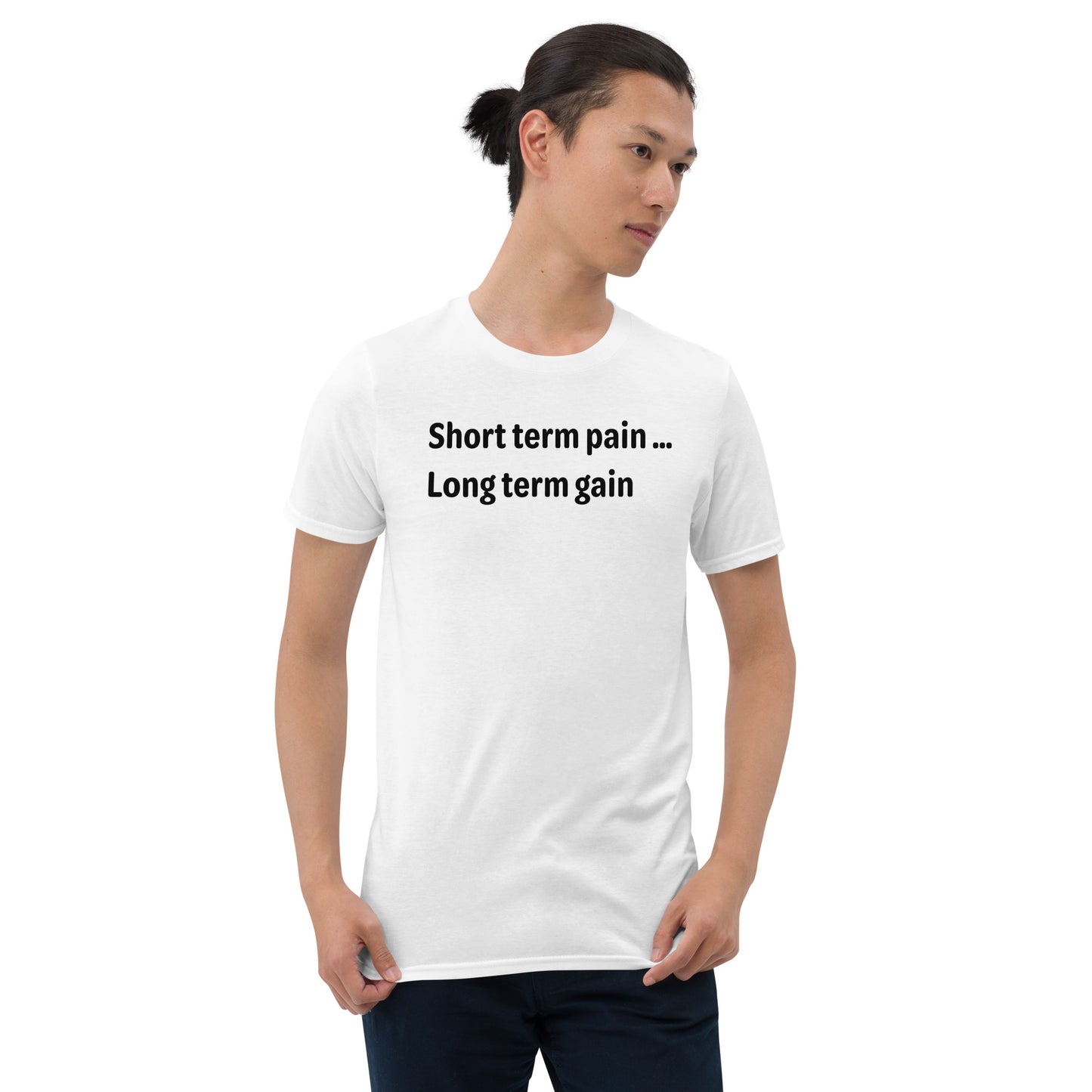 Short Term Pain - Black Text - Mens T-Shirt