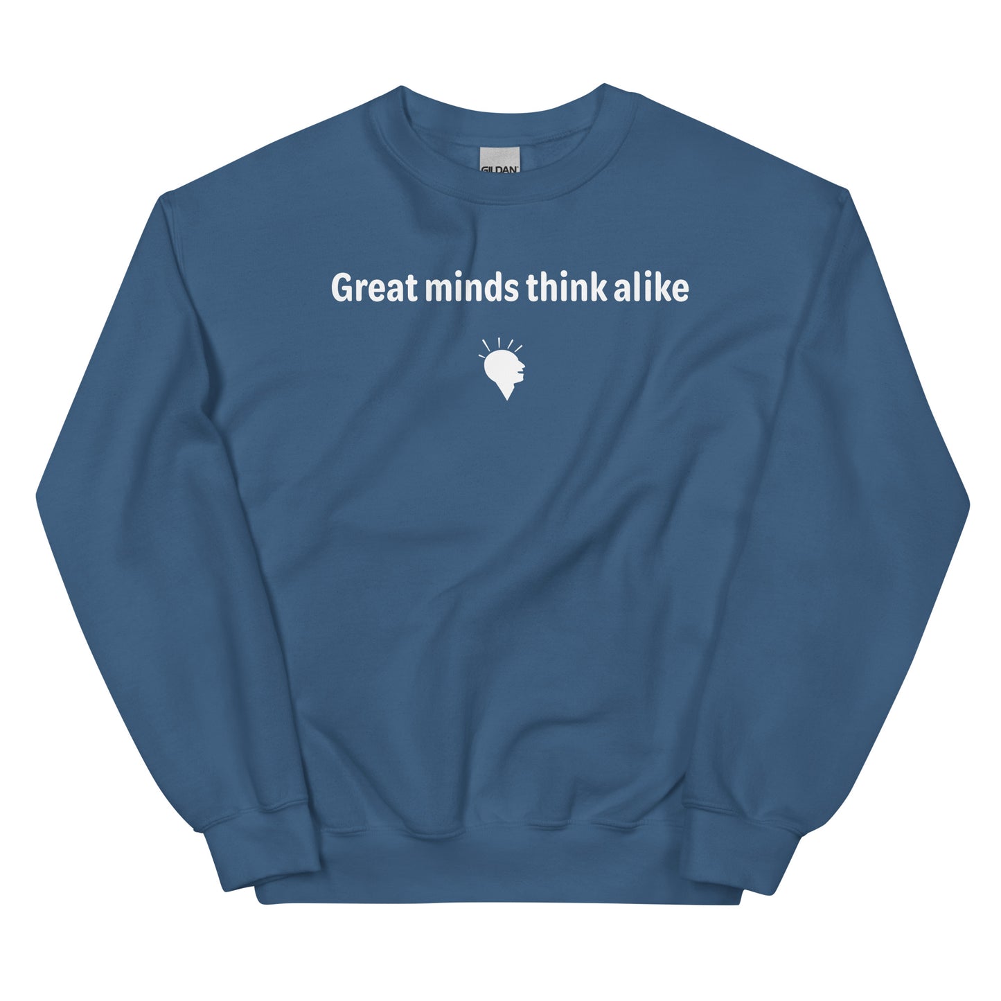 Great minds - White Text - Mens Sweatshirt