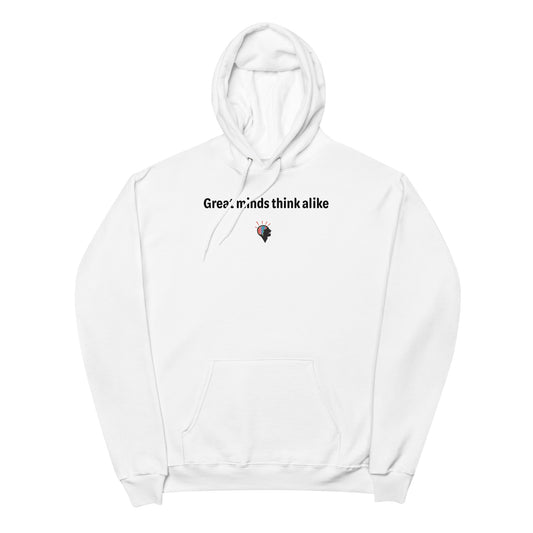 Great minds - Black Text - Womens fleece hoodie