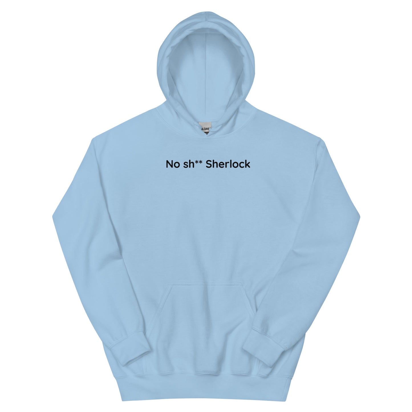 No sh** Sherlock - Black Text - Mens Hoodie