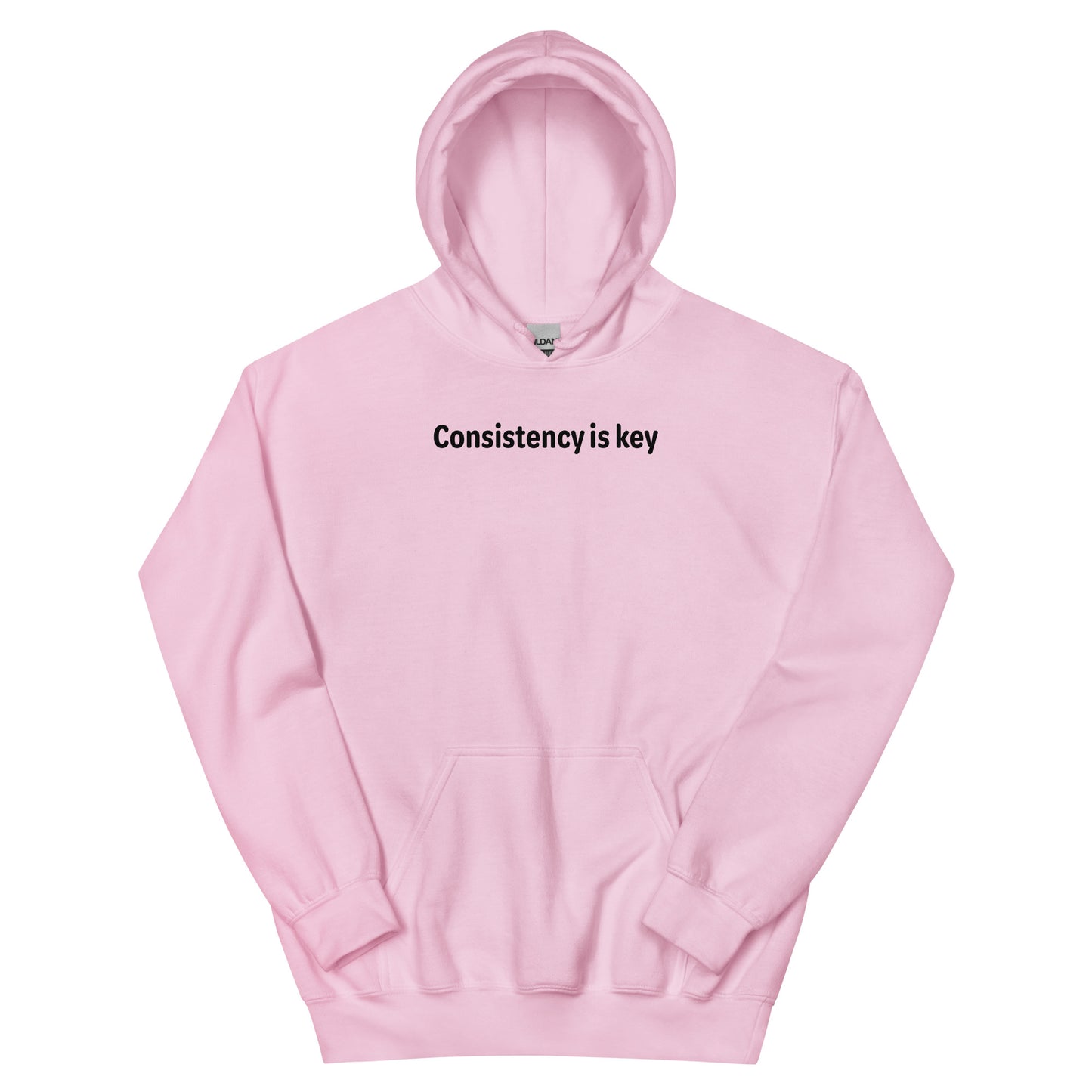 Consistency is key - Black text - Mens Hoodie