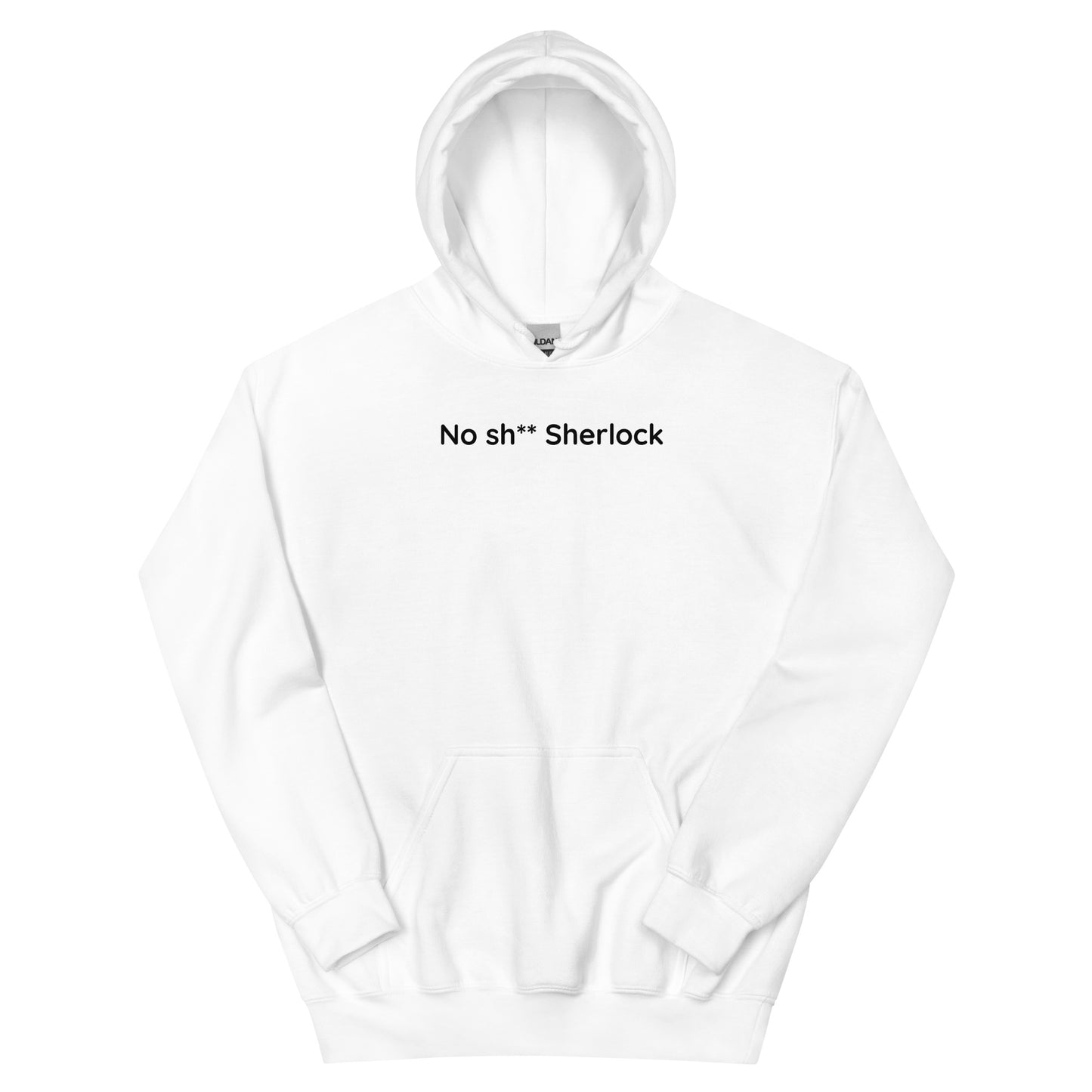 No sh** Sherlock - Black Text - Mens Hoodie