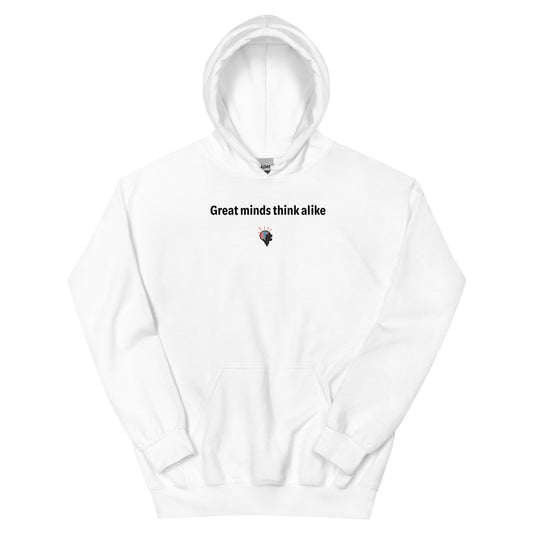 Great minds - Black Text - Mens Hoodie