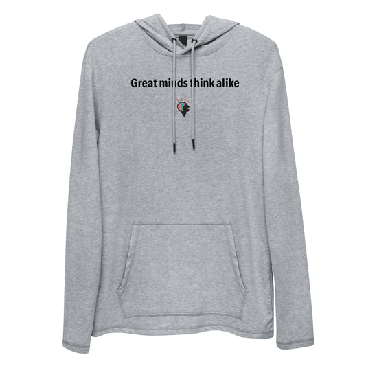 Great minds - Black Text - Mens Lightweight Hoodie